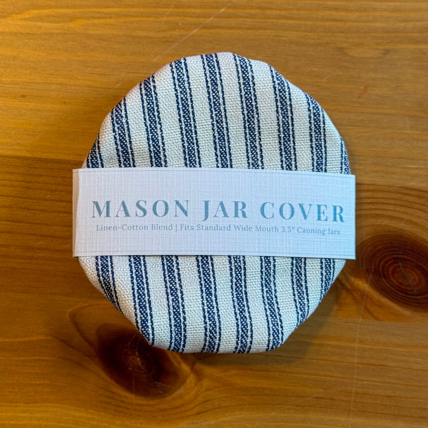 Linen Mason Jar Cover